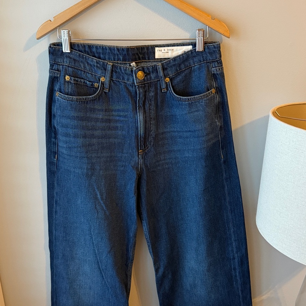 Rag & Bone The Logan Annalise Mid Rise Wide Leg Denim Jean NWT - Picture 8 of 15